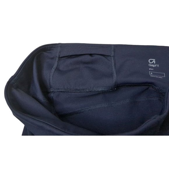 Gap Fit Leggings Womens M Blue Silver Polkadot Reflective Full Length GFast - Picture 5 of 8